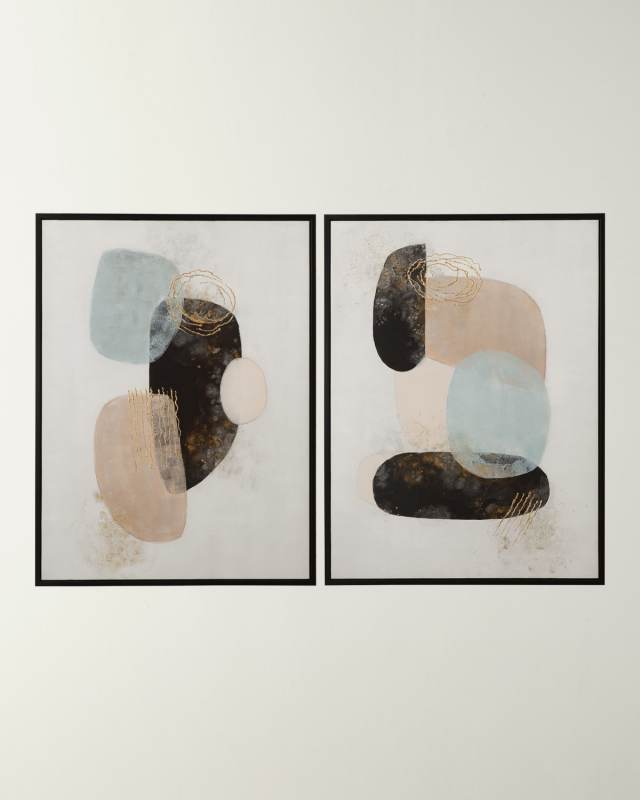 "Athena" Framed Painting, Set of 2